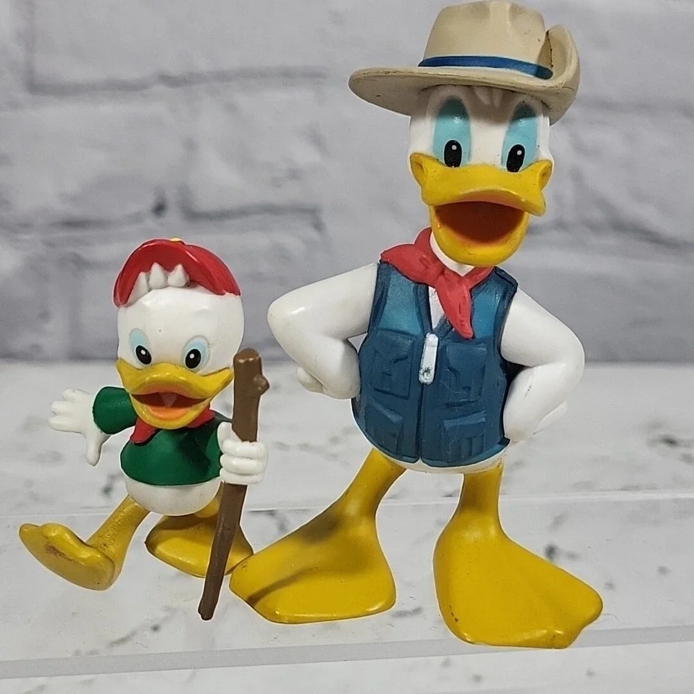 Disney Adventure Figures Mickey Mouse Donald Duck and‎ Nephew Lot of 4